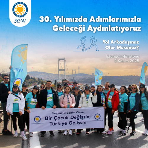 47. İstanbul Maratonu'nda Adımlarımızla Geleceği Aydınlatıyoruz! 💛 içerik görseli.
